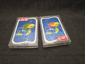 lot 5023 image: KU Jayhawks Playing Cards Set