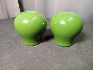 Green Ceramic Salt and Pepper Shakers Set