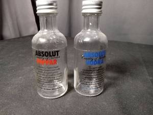 lot 4816 image: Absolut Vodka Salt and Pepper Shaker Set