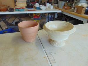 lot 4492 image: Haeger and Pflatzgraff Planters