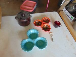 lot 4507 image: MCM Tiered Serving Tray - Missing Stem and More