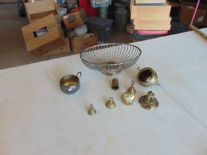 lot 4530 image: Selection of Silver Plate and Brass Pieces - Bells
