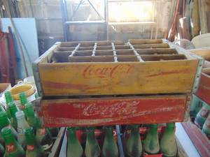 lot 4537 image: Red and Yellow Coca-Cola Trays