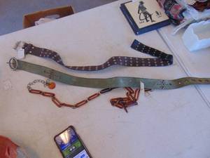 lot 4557 image: Vintage Designer Belts - one Bakelite chain 