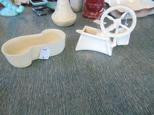 lot 4563 image: 2 Small Planters - 1 Windmill