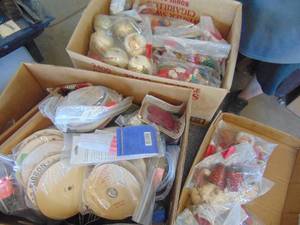 lot 4577 image: 2 Large Boxes of Ribbons - Tags and Xmas Decor