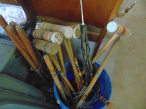 lot 4597 image: Croquet Sets - not sure if complete