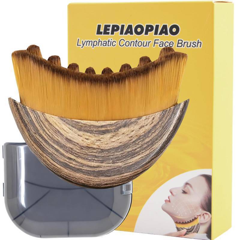 lot 45330 image: Lymphatic Contour Face Brush, Lymphatic Drainage Brush, Dry Lymphatic Drainage Massager, Ergonomically Designed to Fit The Skin Precisely - Retail $7