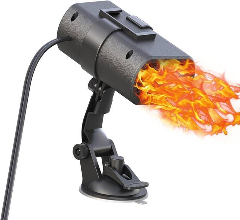 lot 45386 image: 12 Volt Heater For Car 150W Fast Heating Cooling Fan Defogger & Defroster 360° Rotation Portable Car Heater That Plugs Into Cigarette Lighter Small Air Heat 202508 - Retail $30