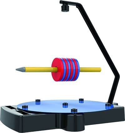 lot 45402 image: Discovery Toys Anti-Gravity Magnetic Science Experiment KIT  Magnetic Levitation Toy Spinner, Compass, Spring  Physics Stem Toy  Educational Gift for Kids  7 Experiments Maglev Toy  8 yrs - Retail $30