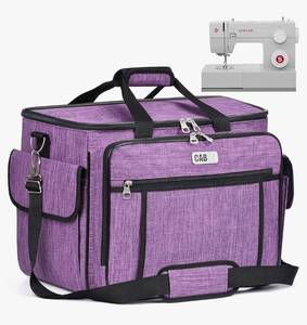 lot 36747 image: CAB55 Sewing Machine Case - Carrying Bag with Removable Padding, Tote for Machine and Accessories - Retail $37
