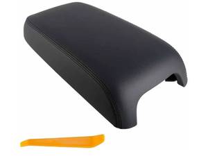 lot 36754 image: Black Center Console Lid Cover Armrest Box Cover Compatible with 2011-2023 Dodge Charger, 2011-2023 Chrysler 300 - Retail $33