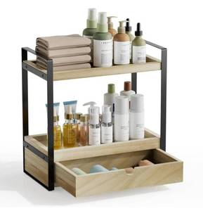 lot 36782 image: 2-Tier Bathroom Organizer, Makeup Bathroom - Retail $25