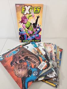 lot 167 image: Marvel Comics Collection with Exiles Bump in the Night Trade Paperback