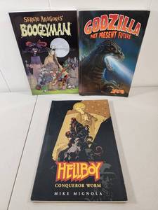 lot 233 image: Dark Horse Comics Graphic Novel Collection - Hellboy, Godzilla, Boogeyman