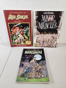 lot 244 image: Comic Book Collection - Red Sonja, Minor Miracles, Boogeyman Graphic Novels