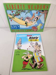 lot 255 image: Comic Book Bundle - Liberty Meadows Eden Book 1 and Asterix The Gaul