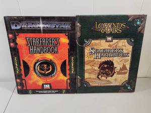 lot 265 image: D20 System RPG Rulebook Set - Dragonstar Starfarers Handbook and Legends & Lairs Seafarers Handbook