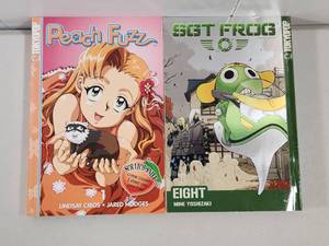 lot 313 image: Peach Fuzz Volume 1 and Sgt Frog Volume 8 Manga Set