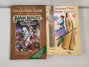 lot 320 image: Mage Knight Collectors Guide Volume 2 and Crouching Tiger Hidden Dragon Book Set