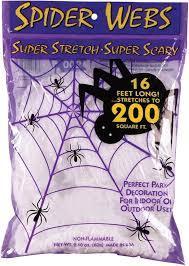 lot 24636 image: Fun World Super Stretch Spider Web- 24 Ct