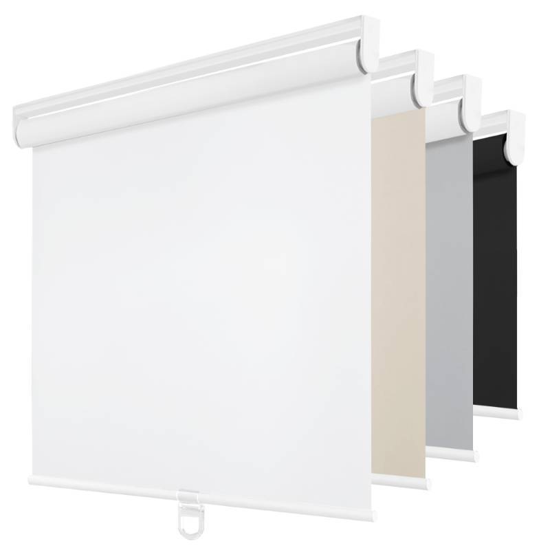lot 24662 image: ChrisDowa Cordless Blackout Roller Shades for Windows, Thermal Insulated UV Protection Pull Down Shades, Total Blackout Window Blinds for Home, Office, Bedroom, Door (33 W x 72 H, White)