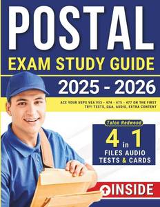 lot 6811 image: Postal Exam Study Guide Ace your USPS VEA 955 - 474 - 475 - 477 on the First Try  Tests, Q&A, Audio, Extra Content