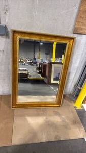 lot 4006 image: 35x50 Gold Ornate Decorative Wall Mirror