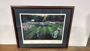 lot 4036 image: 28x35 Framed Golf Art Print