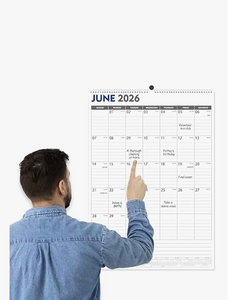 lot 4059 image: 2026-2027 Wall Calendar Extra Large 22x17, 2026 Wall Calendar 18 Month from January 2026 to June 2027, Hanging Wall Calendars 2026-2027 with Twin-Wire Binding for Home Office Planning Organizing - Retail $0