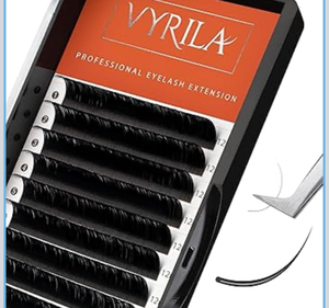 lot 4082 image: Eyelash Extension-VYRILA Cashmere Volume Lash Extensions D CC Curl 0.03-0.05mm thickness,Matte Black Soft Individual Lashes, Professional Lash Supplies for Eyelash Tech (CC 0.03 12mm) - Retail $0
