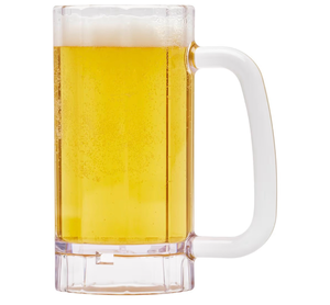 lot 4115 image: E.T. 00086-1-SAN-CL Shatter-Resistant Plastic Beer Mug  Stein, 16 Ounce, BPA Free (Set of 4) - Retail $0