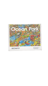 lot 4135 image: Jigsaw Puzzles for Adults, 1000 Pieces Ocean Park Puzzle, Cartoon Painting Challenging Puzzles for Family Activity Game Nights Gifts Fidget Stress Relief - Retail $0