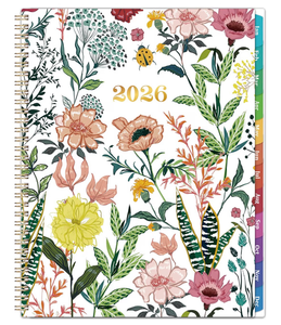 lot 4143 image: 2026 Planner �� Weekly �� Monthly Planner 2026, Jan. 2026 �� Dec. 2026, 8.5 x 11 with Colorful Tabs, Flexible Cover, Thick Paper, Twin-Wire Binding, Back Pocket, To-Do �� Notes - Retail $0