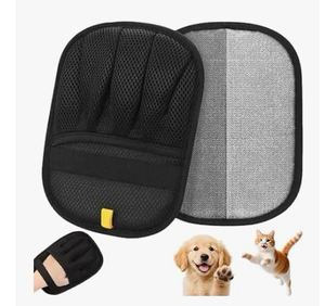 lot 4149 image: XANGNIER Electrostatic Pet Hair Remover Glove,2pcs New Upgrade Double Sided Pet Hair Removal Glove Brush Tool,Reusable Cat&Dog Static Removal Grooming Mitt for Furniture,Carpet,Car Seat,Couch,Clothes - Retail $0