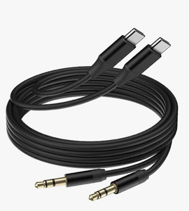 lot 4162 image: iPhone 15 Aux Cord,2Pack USB C to 3.5mm Audio Aux Jack Cable,MFi Certified Type C to 3.5mm Headphone Car Stereo Cord Compatible with iPhone1515Plus15Pro15Pro Max,iPad Pro to Car,Speakers(3.3FT) - Retail $0