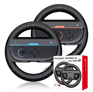 lot 4165 image: pdobq Switch Steering Wheel for Nintendo Switch2 (2025), Racing Steering Wheels for NS2 Mario Kart World8 Deluxe, Mario Kart Steering Wheel Race Game Grip, Switch 2 Joy-con Accessories Gift - Retail $0