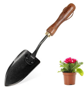 lot 4175 image: ROYTOA Garden Hand Trowel, Heavy Duty Stainless Steel Garden Shovel with Walnut Handle, Small Gardening Tools for Planting, Digging and Wedding - Retail $0
