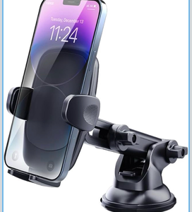 lot 4185 image: DEERLAMN Car Phone Holder, Upgraded Stronger Suction Phone Mount for Car Dashboard & Windshield, Universal Cellphone Holder Fit for iPhone 17 Pro Max 16 15 14 13 12 11 - Retail $0