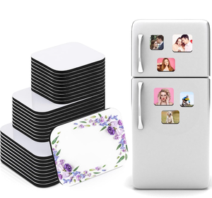 lot 4192 image: Xuhal 30 Pcs 3 Sizes Sublimation Magnet Blanks Personalized Refrigerator Magnets DIY Sublimation Blanks Bulk Soft Magnetic for Home Kitchen Office Microwave Oven Decor - Retail $0