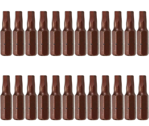 lot 4197 image: 4mm Hex Tamper Resistant Bit Set 14 Inch Hex Shank Magnetic Bit Set 1 Inch Length - 24pcs - Retail $0