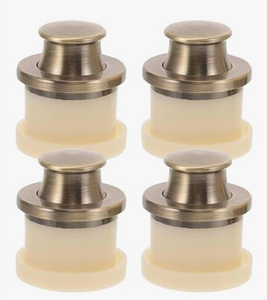 lot 4218 image: jwflck Recessed Drawer Pulls Tatami Handle Invisible Knobs for Furniture and Cabinet (4PCS Blue Bronze with Hole Puncher)l - Retail $0
