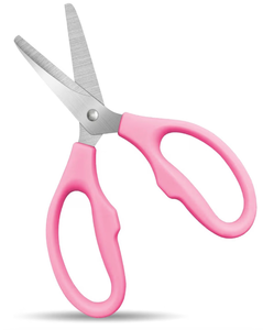lot 4227 image: Pink Scissors for School Multipurpose Stylish 5 inch - Comfort Grip - Stainless Steel - Scissors with Home - Office - for Cutting Paper - Open Envelopes - Cut Tape - Retail $0