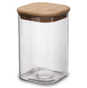 lot 4236 image: 3.6qt Glass Food Storage w Plastic Scoop - Retail $0