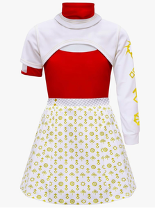 lot 4248 image: ZGXYZXMY Zombies Costume for Girls Nova Costume,Cheerleader Dress for Character Halloween Cosplay - Retail $0