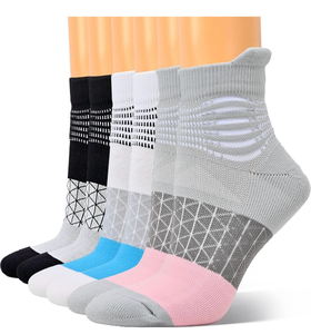 lot 4317 image: IRAMY Compression Ankle Support Socks Women Wicking Cushioned Athletic Plantar Fasciitis Relief 346 Pairs - Retail $0