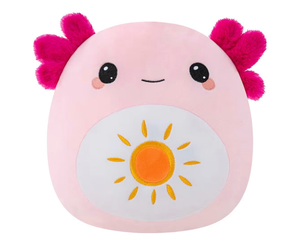 lot 4330 image: Finebee Axolotl Microwavable Heating Pad for Period Cramps, Cute Pink Axolotl Plush, Weighted Stuffed Animal Warm Gifts for Kids Adults 10 inch, 1.2 Lbs - Retail $0