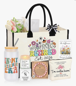 lot 4331 image: Retirement Gift for Woman 2026, Teacher Coworker Mom Grandma Retirement Gifts for Women Set of 6 - Retail $0