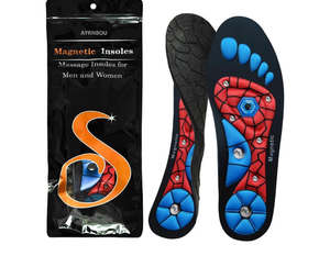 lot 4350 image: Magnetic Acupressure Insoles��Orthopedic Insoles��Relieve Tired can be Used by Both Men and Women (Red, M-US(9.5-10.5)) - Retail $0