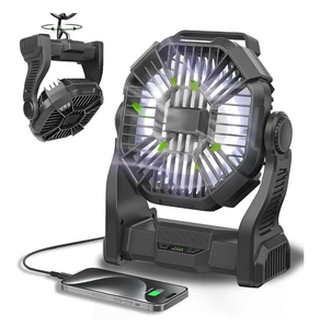 lot 4351 image: Portable Fan Rechargeable, 25400mAh Cordless Battery Powered Fan with LED Lantern, USB C Battery Operated for Travel Bedroom Home Camping Tent Office Beach Desk Fishing Table - Retail $0